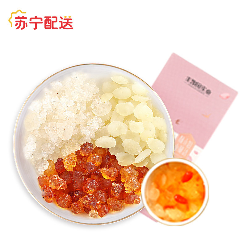 丰凯园实业 桃胶雪燕皂角米组合150g/盒 优质精选材料 桃胶+雪燕+皂角米拍1发2