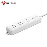 公牛(BULL)插座/接线板/插线板 三位空调16A插排大功率4000W 全长1.8米总控开关GN-406D