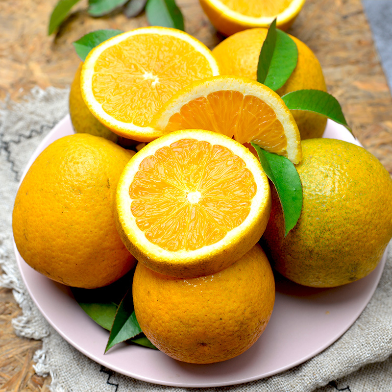 湖北秭归夏橙鲜橙子大果5斤装单果55mm以上新鲜水果