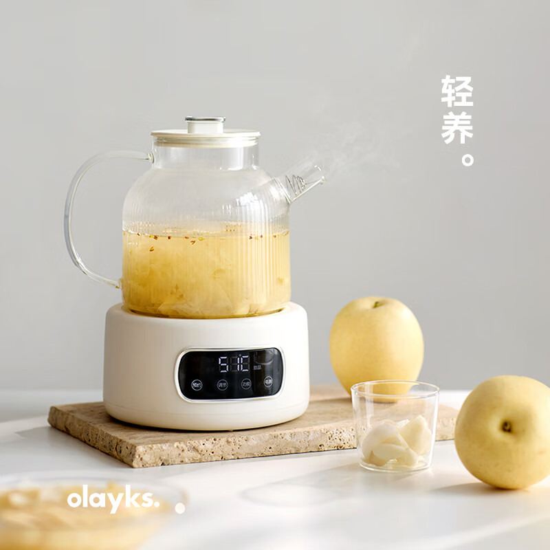 olayks.立时 1.2L 全玻璃养生壶OLK-LP-22 HCQ00301LP高清大图