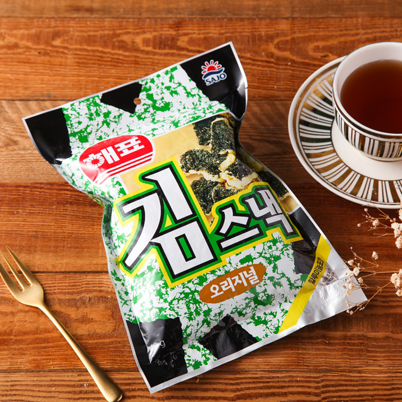 泰国进口 海牌(HAEPYO) 原味海苔天妇罗膨化食品40g海味即食海苔郊游休闲零食