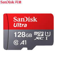 闪迪(SanDisk)U1 C10 A1 TF存储卡(128GB 至尊高速移动版内存卡 读速100MB/s)