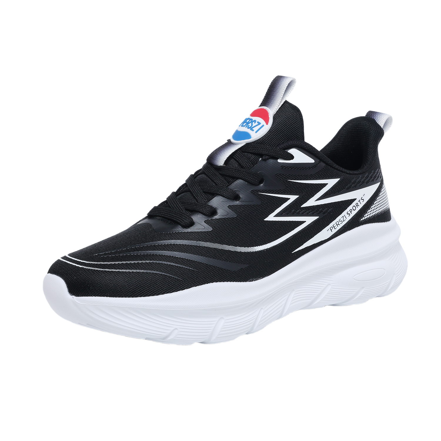 白水母 2025春季运动鞋马拉松缓震跑步鞋网面透气超轻休闲时尚跑鞋高清大图