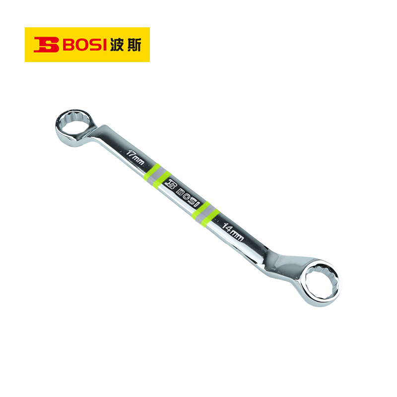 波斯(BOSI) 荧光系列精品梅花扳手 14x17mm 把高清大图