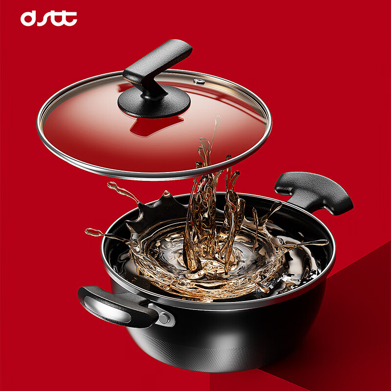 都市太太 DSTC2315 大吉大利三件套 炒锅+煎锅+汤锅(32cm+28cm+24cm)高清大图