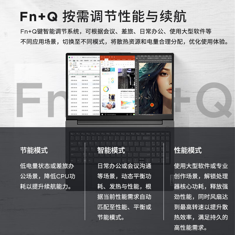 联想(Lenovo)扬天V15 15.6英寸轻薄笔记本电脑(R5-7430U 8G 512G 固态硬盘 Win11防蓝光高清屏 丰富接口)商用家用办公学习高清大图