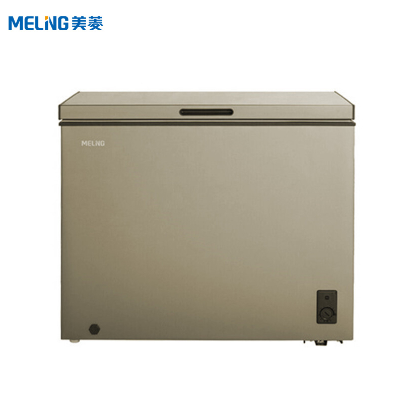 美菱(MELING)BC/BD-306DT 306升单温冷藏冷冻转换冰柜 大冷冻能力(咖啡金)