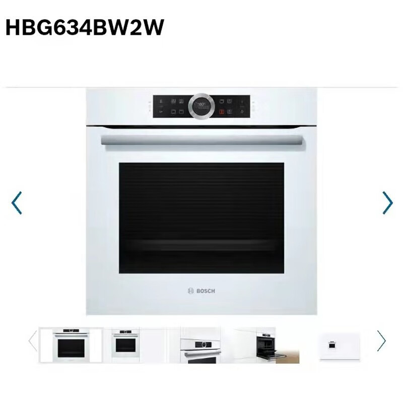 博世(BOSCH)CDG634AW0W+HBG634BW2W白色 蒸箱 烤箱德国原装进口 原装进口 白色高清大图