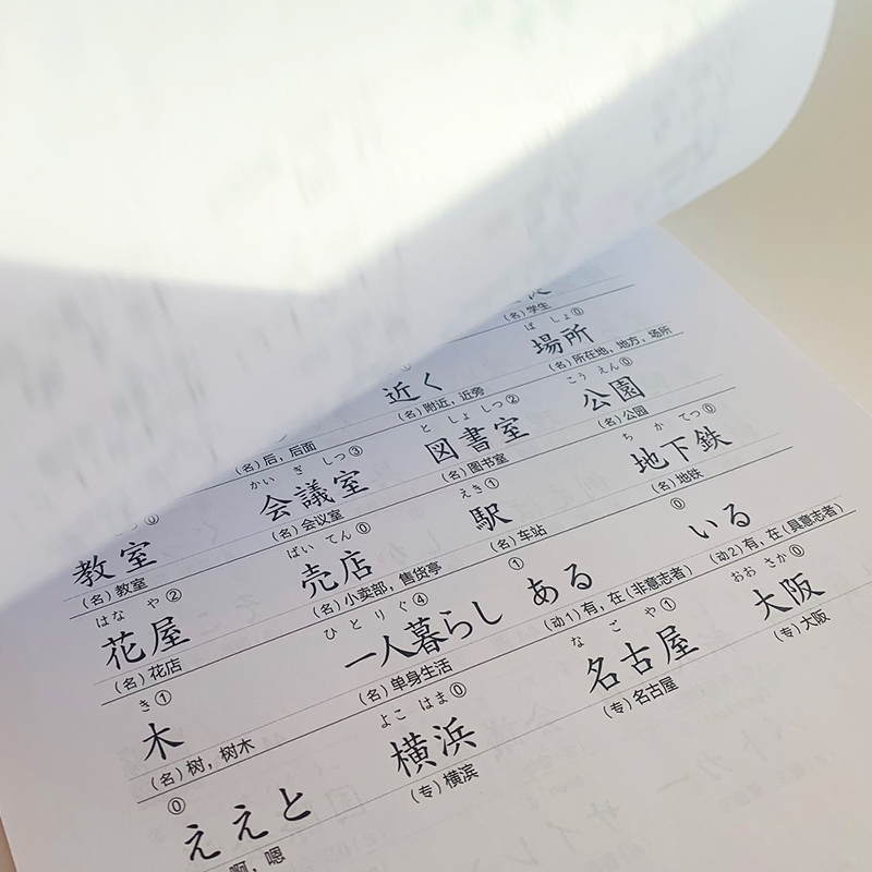 [正版]标准日语临摹字帖:初级词汇篇 初级词汇高频词汇 日语书法练字 标日入门50音 常用单词高频语句书籍高清大图