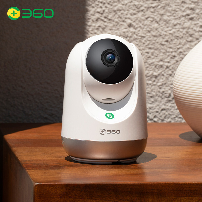 360摄像头400W云台7P超清版 2.5K高清夜视WIFI监控器 室内家用手机智能摄像机+32G内存卡+支架延长线