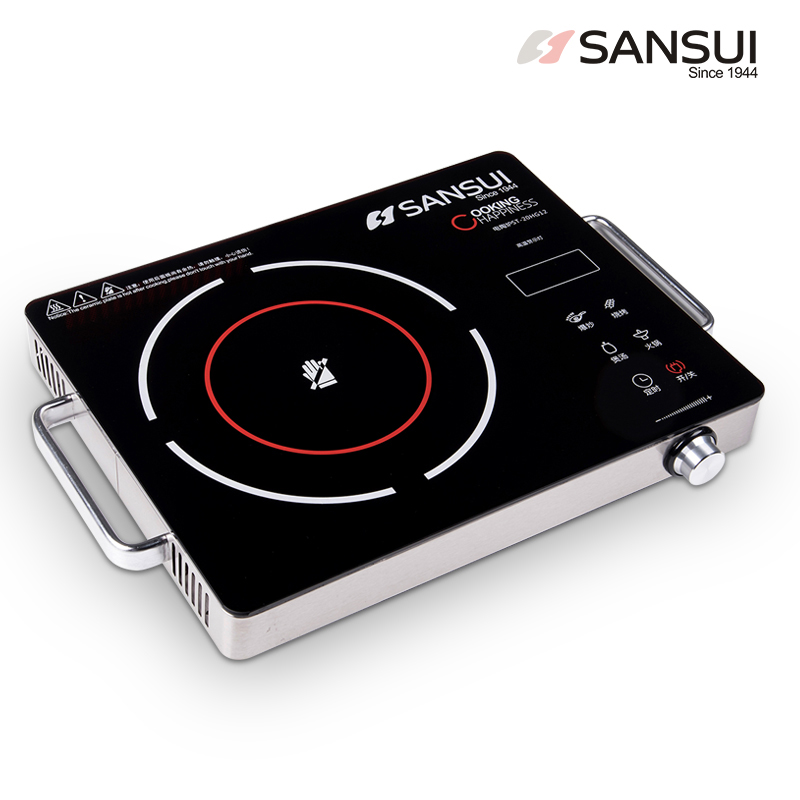 山水(SANSUI) DTL-20 超薄触摸全钢电陶炉大火力 低噪音 黑色高清大图