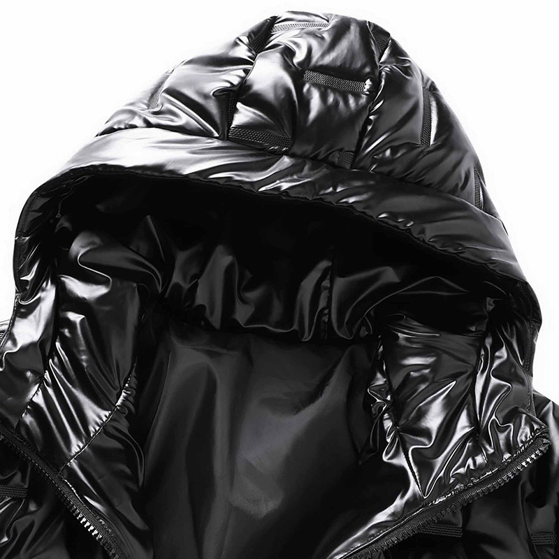 羽绒棉服男士冬季加厚保暖短款棉衣外套冬装连帽亮面皮棉袄上衣 BLDz6018