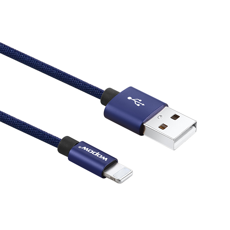 沃品(wopow)手机连接线 苹果iphoneX 8 8p 7 7p 6s 5 ipad4 充电数据线 1米 紫色