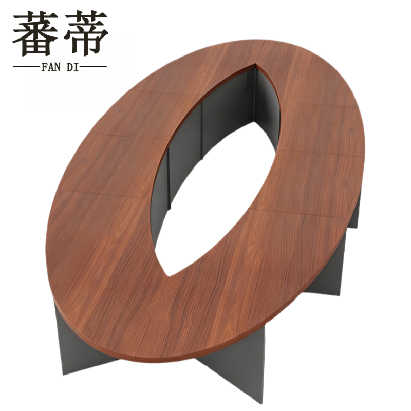 蕃蒂弧形会议桌张高清大图