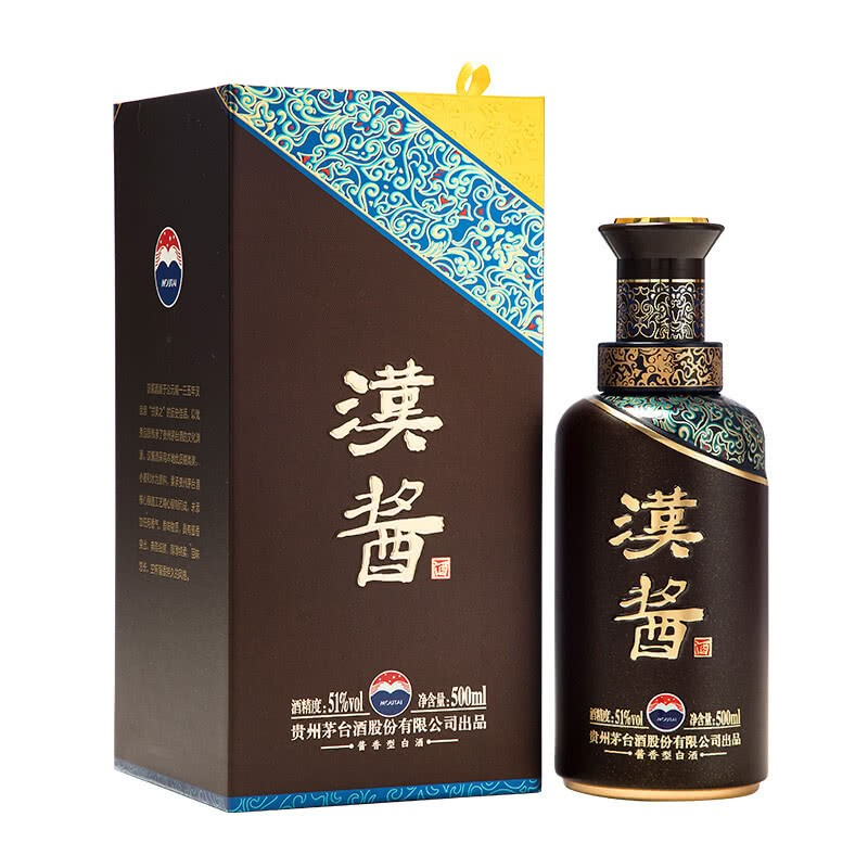 汉酱 酱香型白酒 婚宴送礼喜酒 51度500mL 整箱6瓶装高清大图