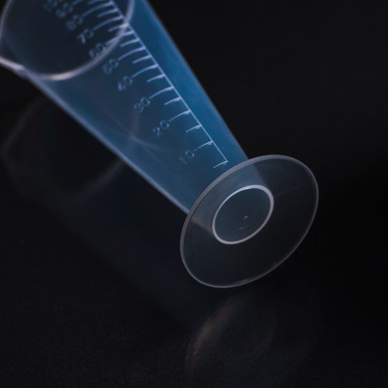 鸣固 PP三角量杯 塑料量杯 刻度杯 刻度量杯 透明杯 容量杯 三角杯 100ml(2个) KS425421高清大图