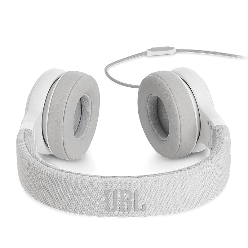 JBL E35 头戴式耳机耳麦 手机耳机 音乐耳机 游戏耳机 带麦可通话 正版 珍珠白