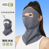 TDUO防晒面罩F107 个 深黛灰