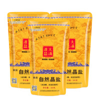 【苏盐集团】大清淮盐自然晶盐未加碘350g*3袋金龙版无碘盐无抗结剂无典食用盐调味料精制食盐巴炒菜盐