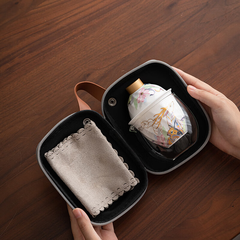 苏氏陶瓷/SUSHI CERAMICS J0953 九色祥鹿旅行茶具(单位:个)高清大图
