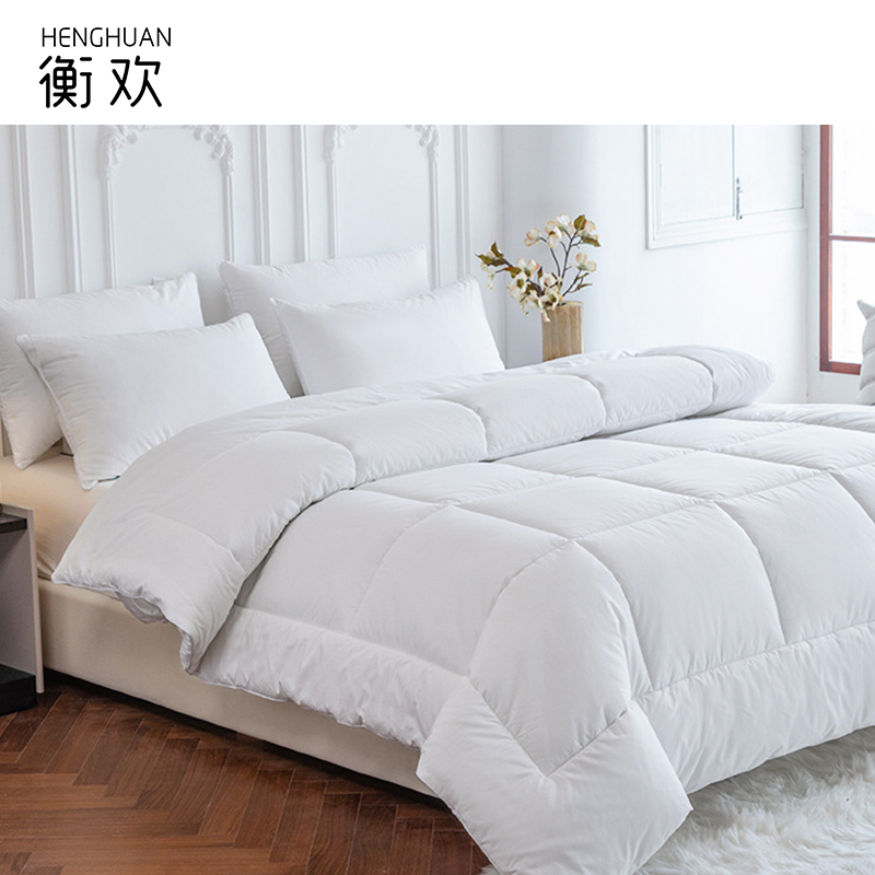 衡欢(HENGHUAN)全棉防羽布羽丝绒被芯 RZ-BZ14/床(150*200cm/5斤)高清大图