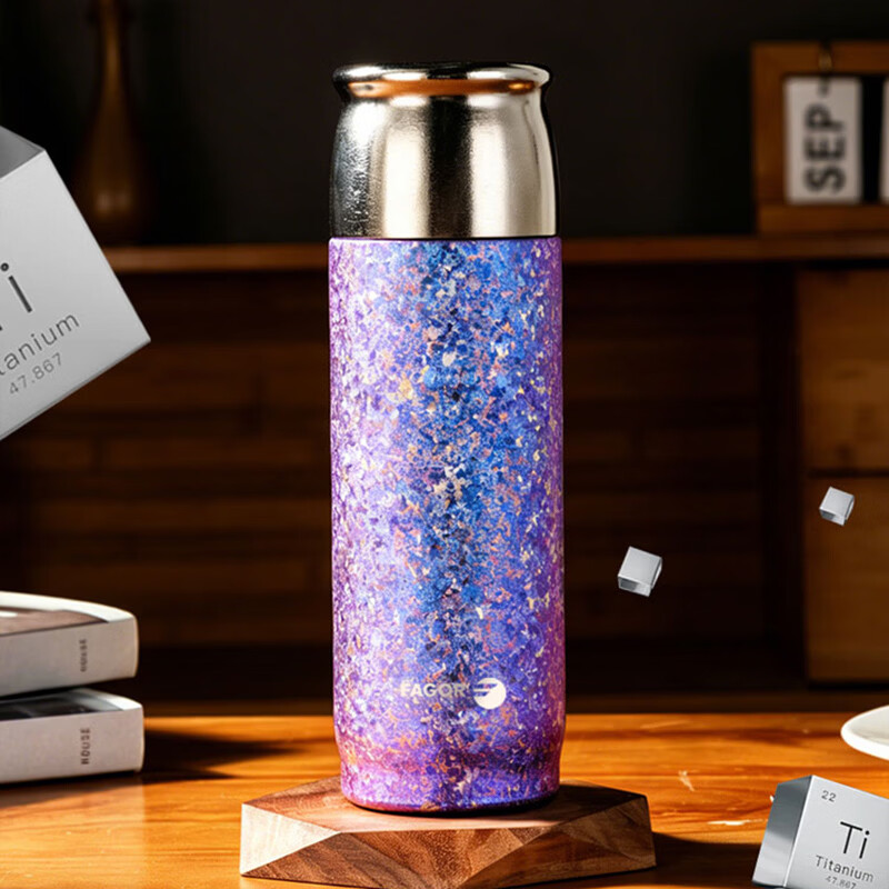 法格(FAGOR) 便携商务家用出行差旅保温杯晶彩纯钛保温杯420ml FG-HTB4204