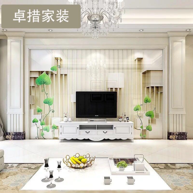 瓷砖背景墙 客厅背景墙 电视沙影视墙 微晶雕刻石纹背景 丛生壹德壹