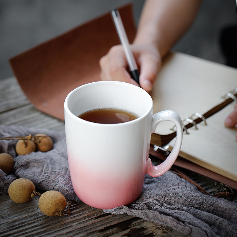苏氏陶瓷 SUSHI CERAMICS 马克杯糖果色陶瓷水杯简约文艺情侣对杯咖啡杯办公茶杯（高温瓷-健康釉）高清大图