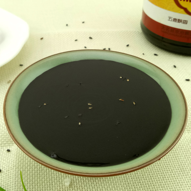 [中华特色]河北供销馆 五鹿香 黑芝麻酱350g 中华老字号 大名府芝麻酱 拌饭酱面包蘸酱 河北邯郸特产