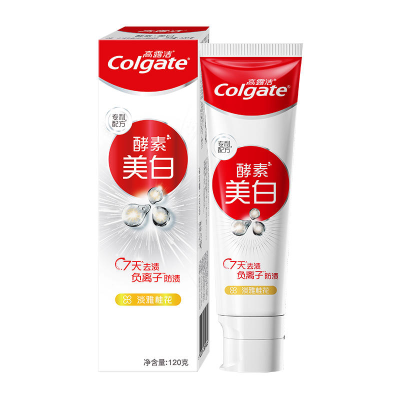 高露洁美白牙膏淡雅桂花味120g*1支