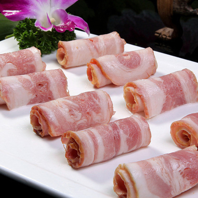 恒都 牛肉培根片烧烤意面早餐手抓饼披萨肉片160g
