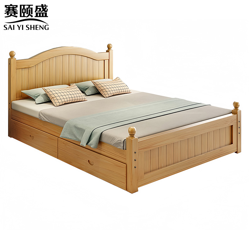 赛颐盛1.2米床+床垫1210*2120*500mm可储物套高清大图