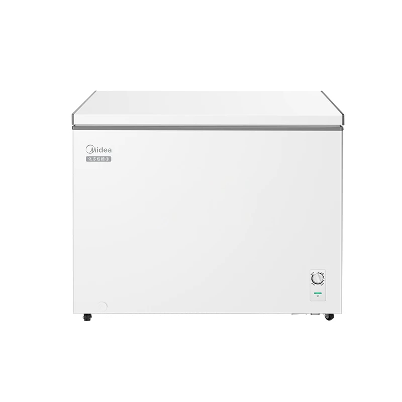 美的300升 一级商用家用卧式大冷冻冰柜大容量冷藏冷冻转换冷柜 300L BD/BC-300KMC 极地白高清大图
