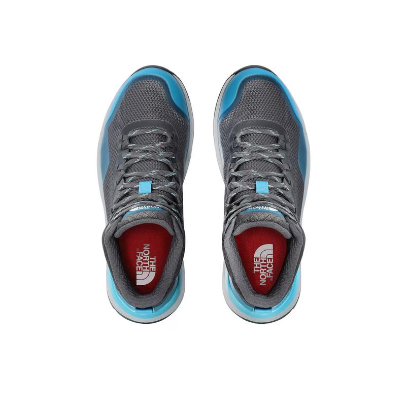 北面(The North Face)女跑步鞋轻便防泼水透气耐磨中帮运动鞋锌灰高清大图