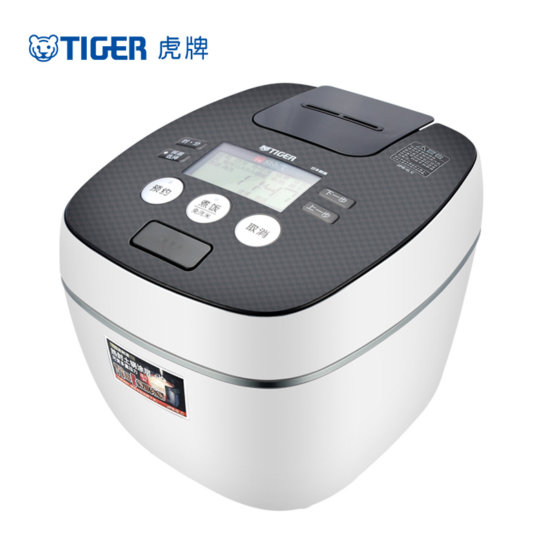 虎牌(tiger)电饭煲JPB-G18C 白 5L 原装进口压力IH电饭煲 土锅涂层 微智能电脑 天目显示屏 5-7人份高清大图