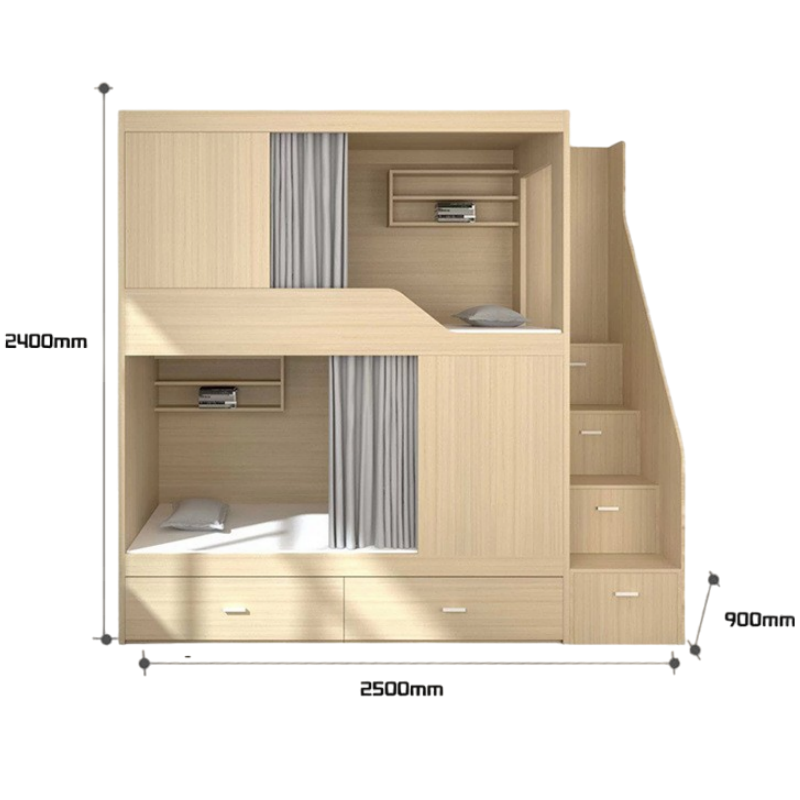 豫龙都 上下床 含窗帘 张高清大图