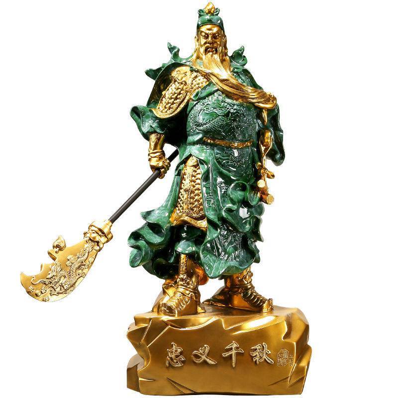 关公摆件招财关公像佛像关羽武财神关二爷财神爷家用供奉神像大号关公