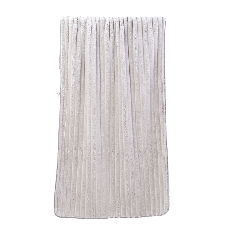 洁玉 简兮珊瑚绒加厚浴巾70*140cm 395g 1条装 J5015B 灰色