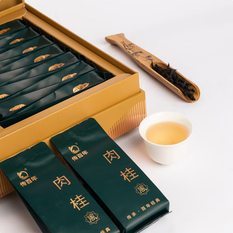 传百年金典系列茶叶[风]燕子窠肉桂 岩茶精美礼盒装 255g/盒(8.5g*30泡)高清大图