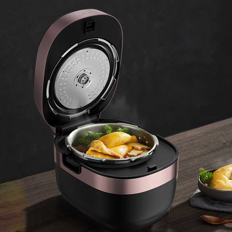 美的电压力锅5L智能变压IH压力锅WiFi智控MY-HT5073PA高清大图