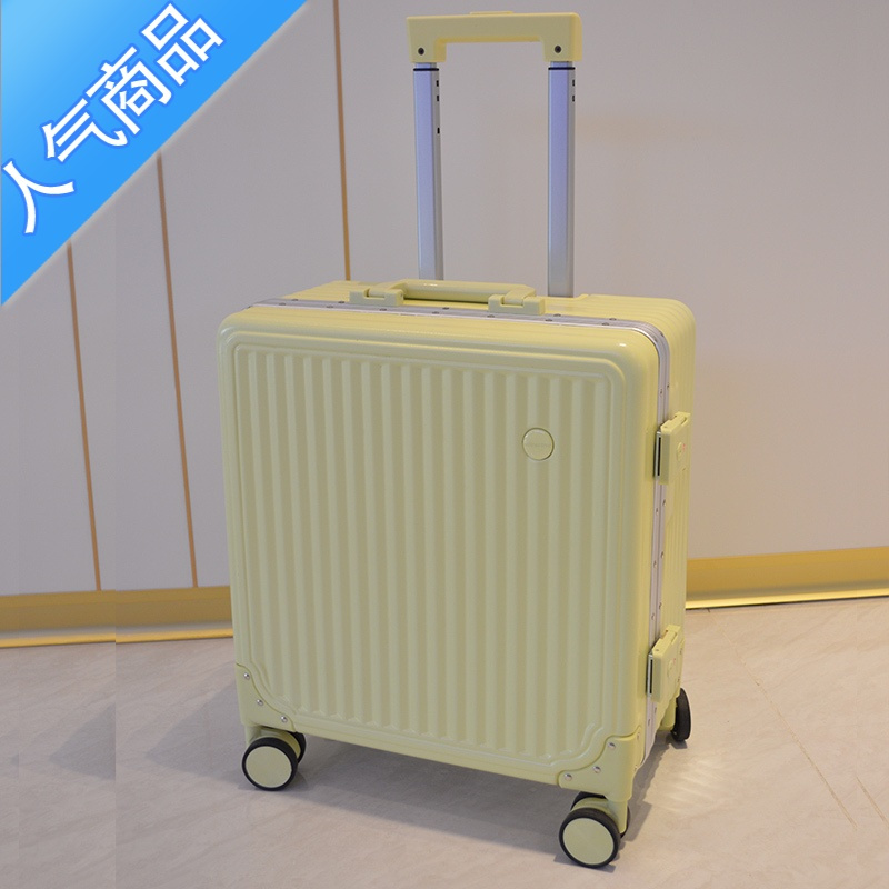 封后轻便铝框款行李箱女20寸小型可登机手提拉杆箱18小号密码旅行皮箱