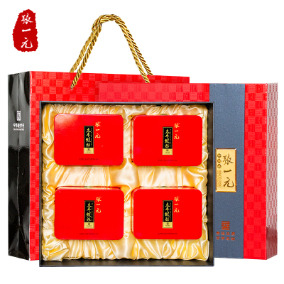 张一元绿茶茶叶 太平猴魁茶礼盒200g 当即采摘 鲜嫩爽口 中国红大气 送礼之选