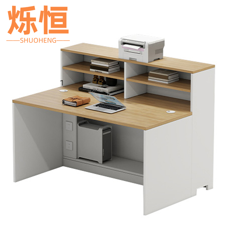 烁恒屏风办公桌单人位张高清大图