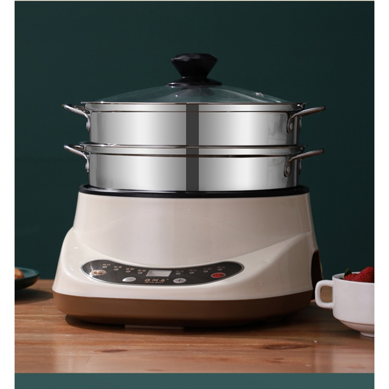电蒸锅多功能家用三层小型蒸汽锅自动断插电蒸笼电蒸锅