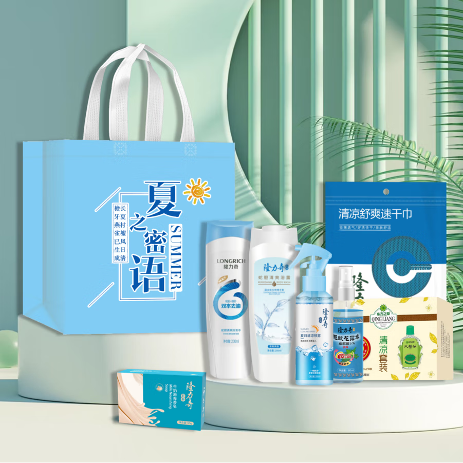 隆力奇花露水礼盒套装防暑降温工会慰问企业员工节日福利夏日送清凉组合 夏日密语套装LLQ2503高清大图