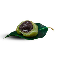 艾草豆沙青团 网红蛋黄肉松清明果团子传统糕点心 豆沙青团2盒12只装