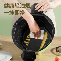 小黄鸭八角汤锅麦饭石微压煮锅家用双耳炖锅不粘锅燃气灶专用 920
