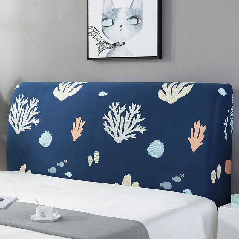 床头罩套床头套软包防尘罩靠背罩子保护套1.8米弹力布1.5床北欧风 翡翠星 2.2米(适合2.1-2.4米床头使用)高清大图