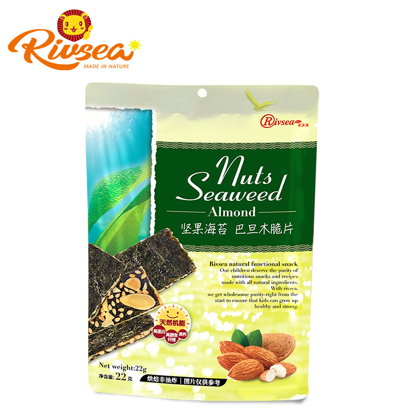 禾泱泱(Rivsea)坚果海苔巴旦木脆片22克 袋装