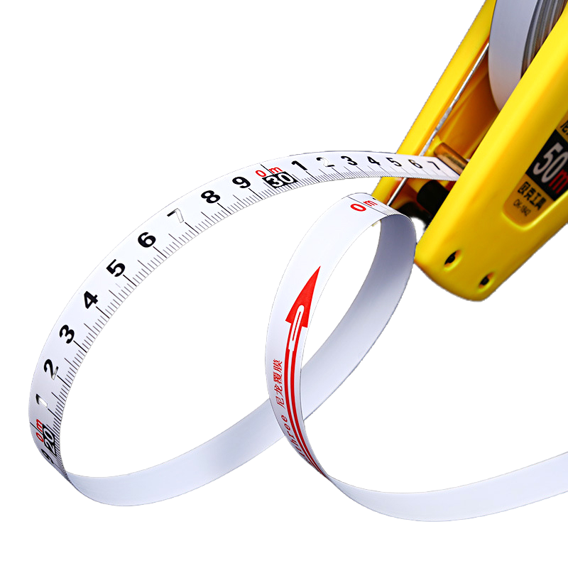 欧克(Ouke)尼龙覆膜钢卷尺钢架尺手提尺子工程测量50米OK-1842\把高清大图